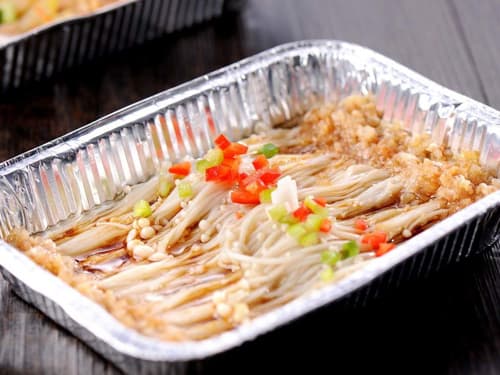 东乡锡纸烤金针菇